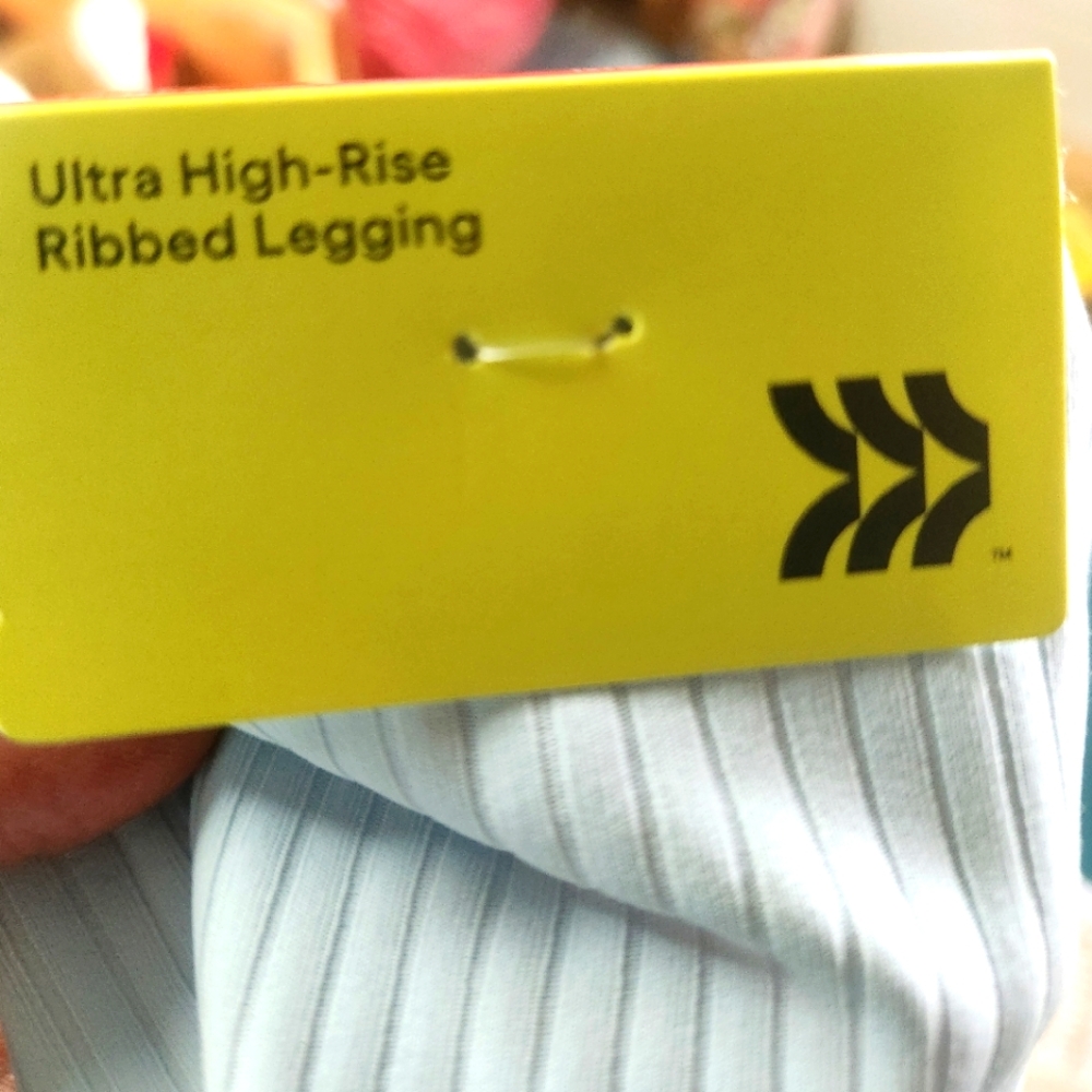 Closing Out Bundle And Save Light Blue Ribbed Legging